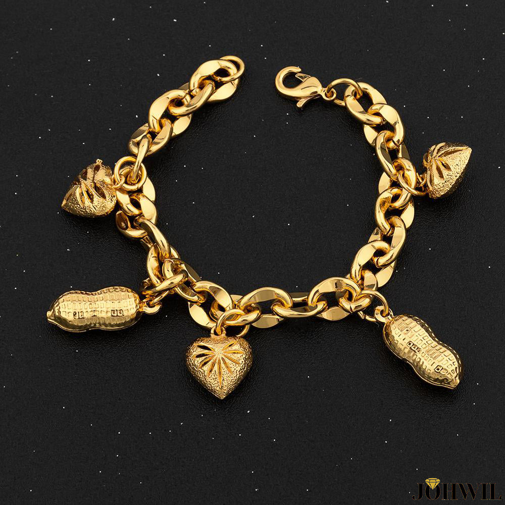 Polished Gold Inlay Bracelet