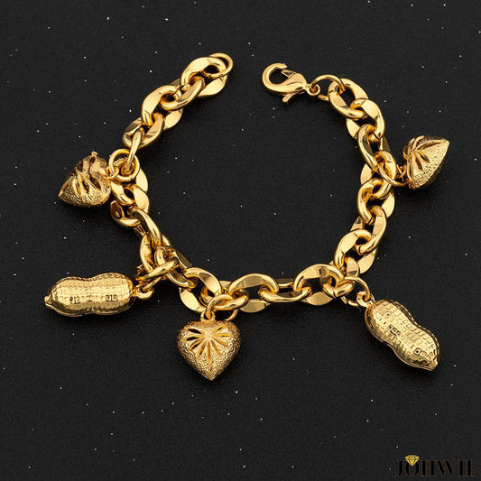 Polished Gold Inlay Bracelet